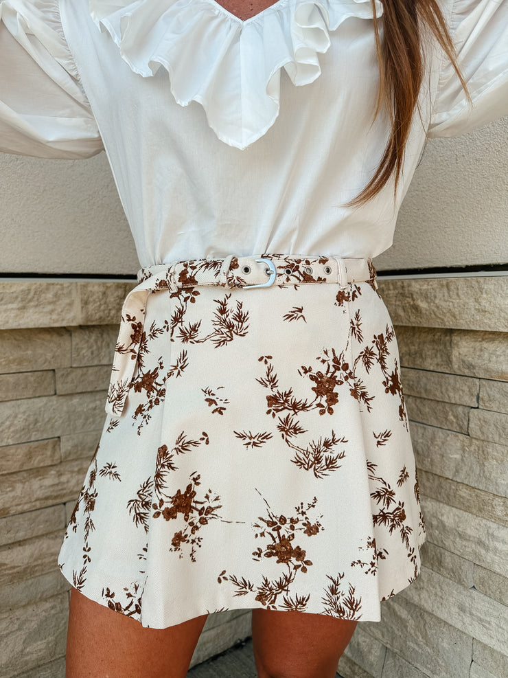 Vintage Floral Skort