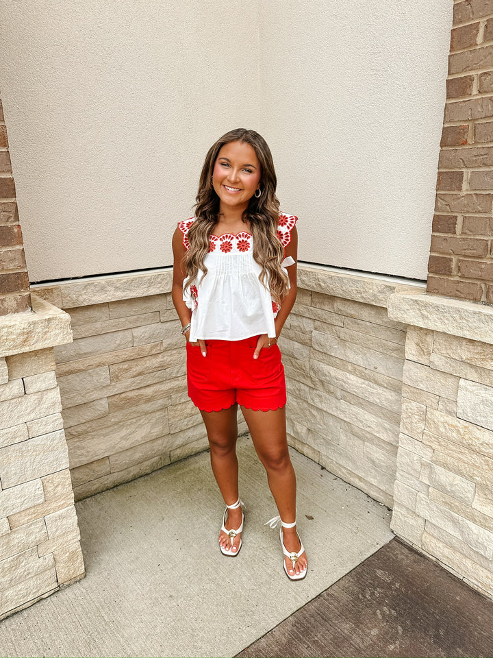 Ellie Eyelet Top