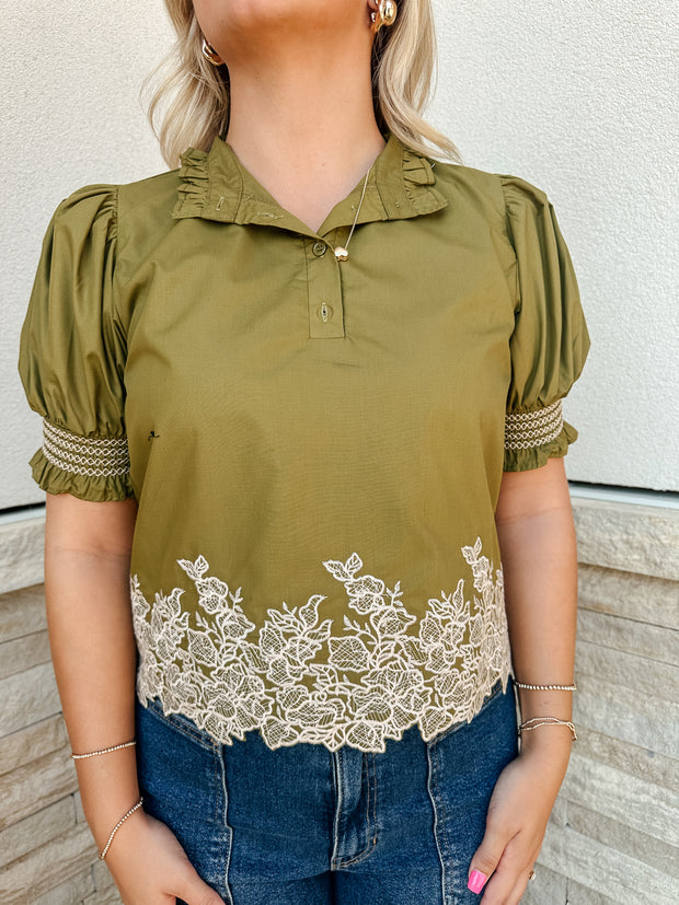 Evelyn Embroidered Top