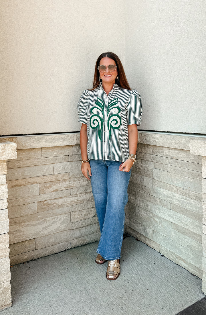 Slim Wide Leg- Medium Denim
