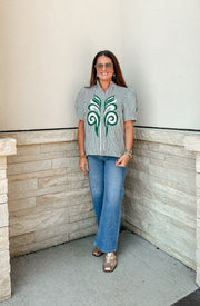 Slim Wide Leg- Medium Denim