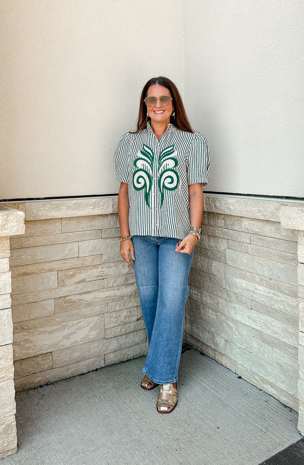 Slim Wide Leg- Medium Denim