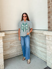 Slim Wide Leg- Medium Denim