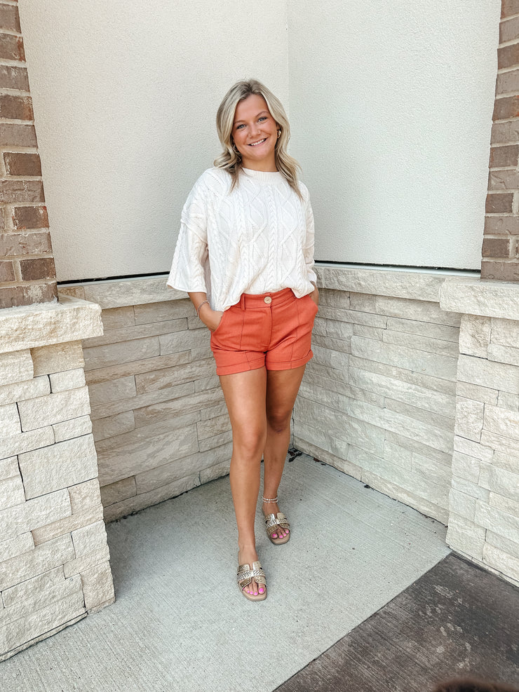 Pleats to meet you Shorts