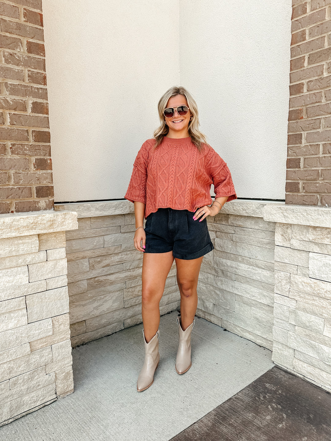 Just a Cuff Shorts: Black