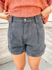 Just a Cuff Shorts: Black