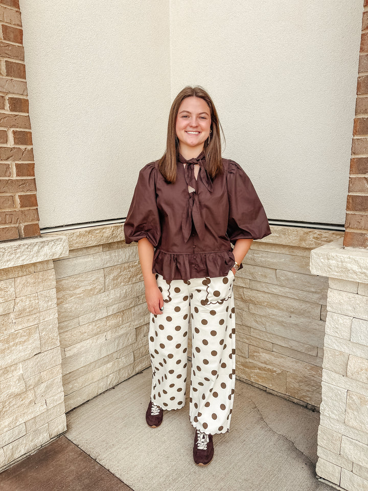 Mocha Dot Pants