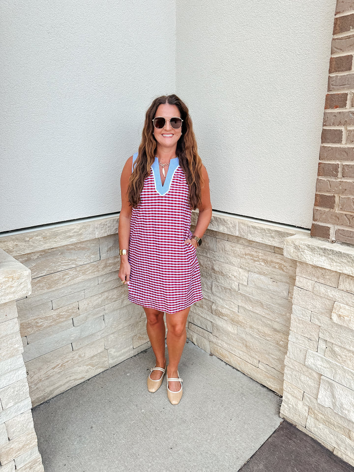 Red Gingham Dress