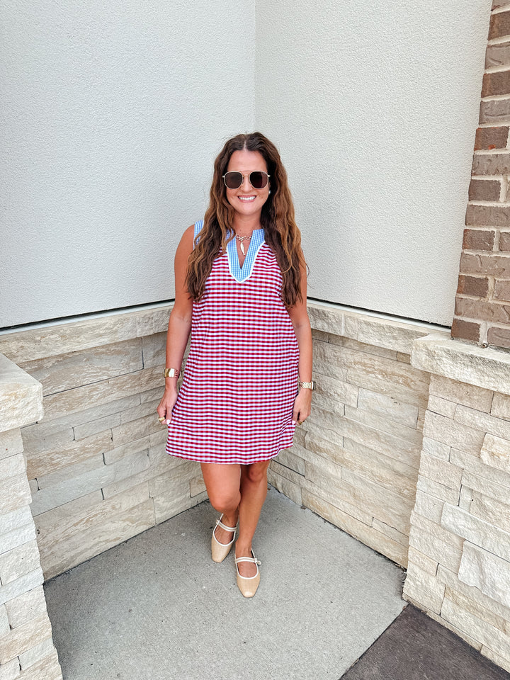 Red Gingham Dress
