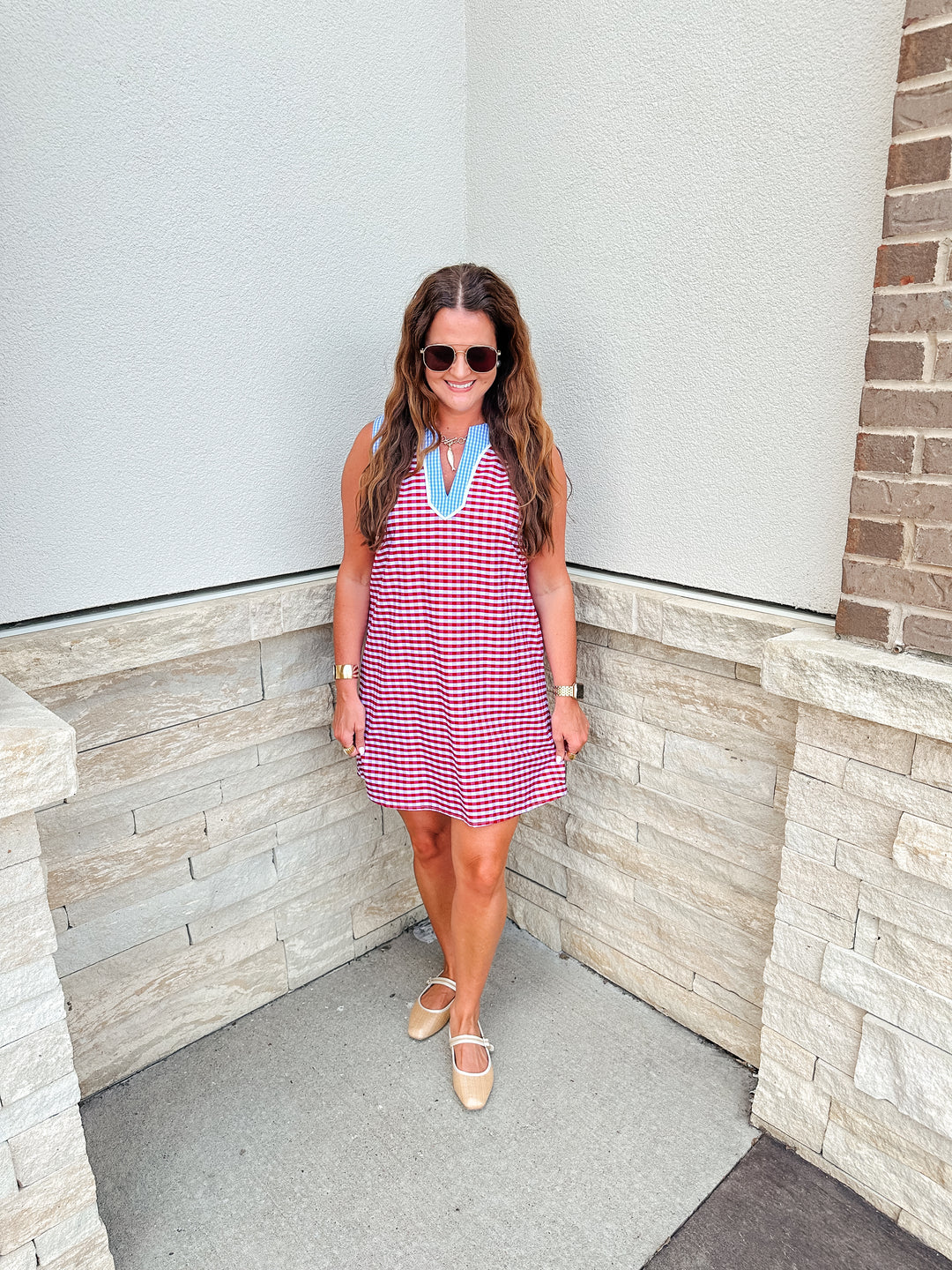 Red Gingham Dress