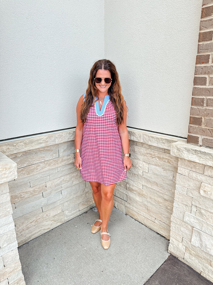 Red Gingham Dress