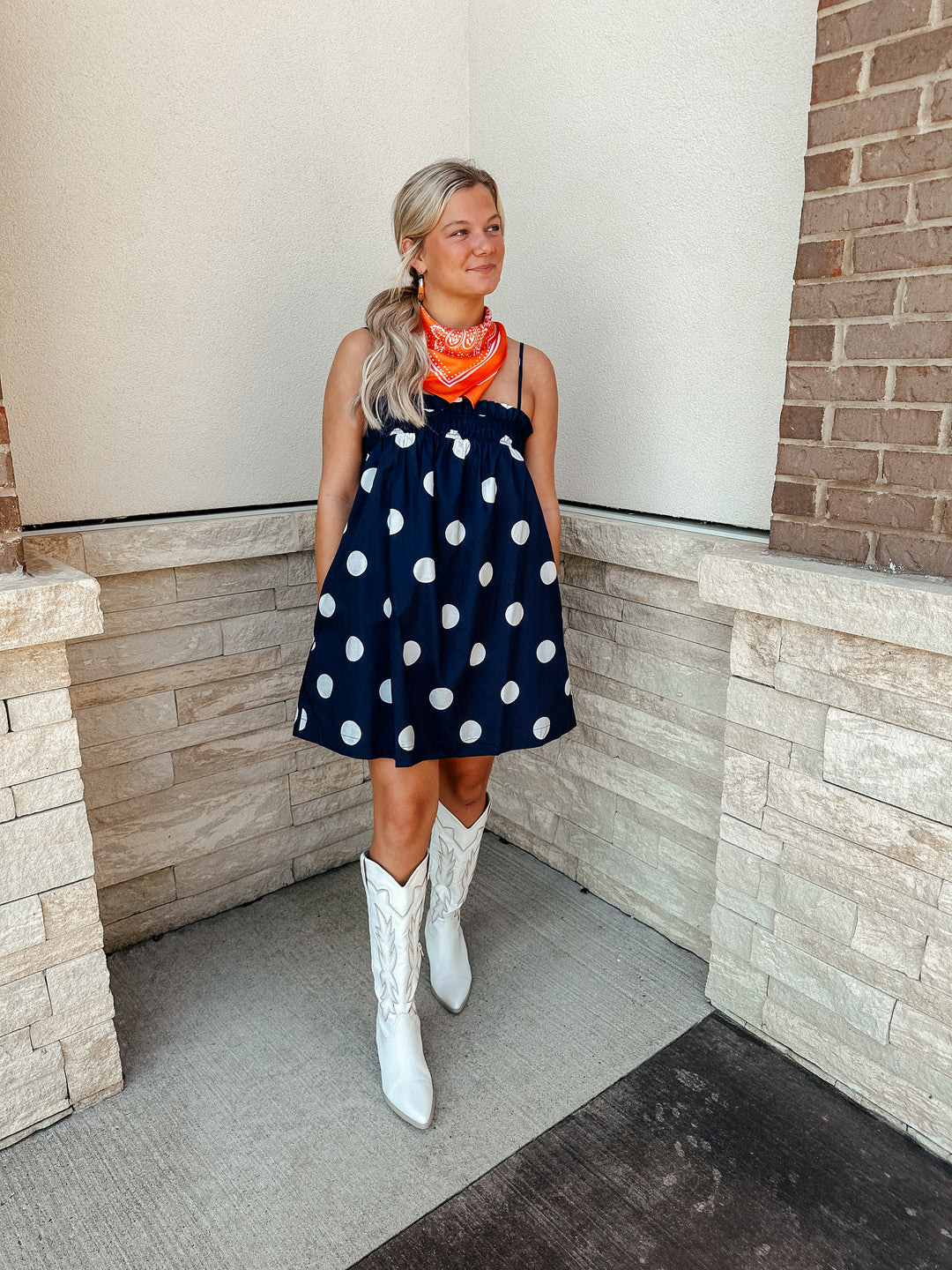 Polka Dot Mini Dress