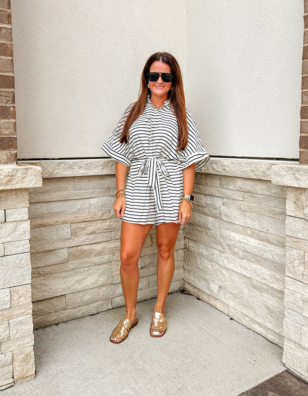 Stripe Oversized Romper