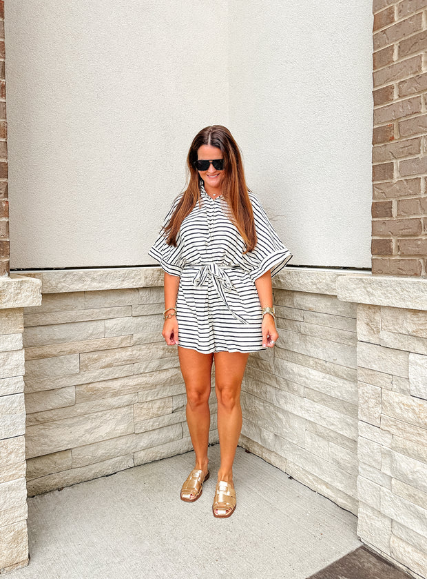 Stripe Oversized Romper