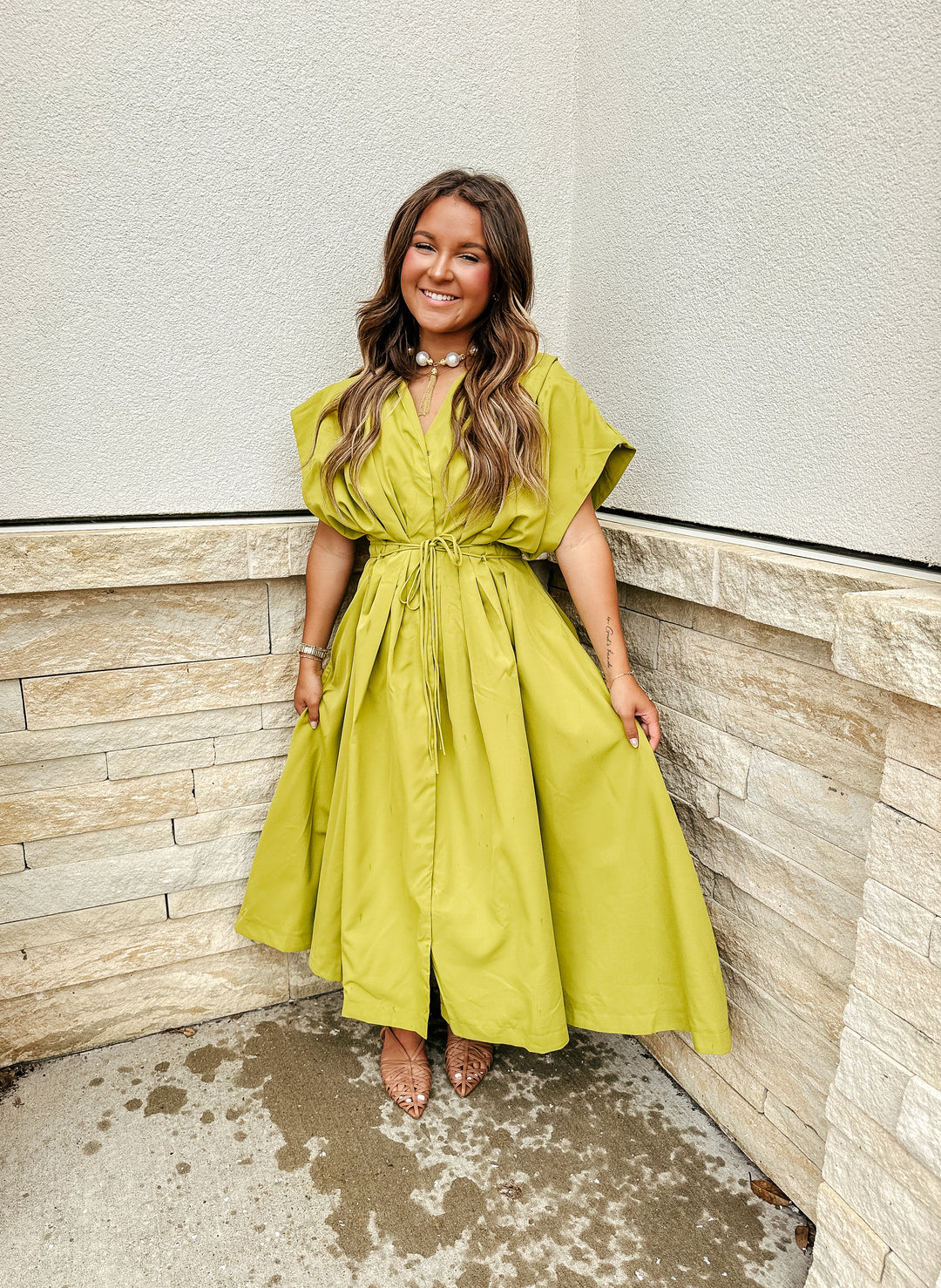 Lovely Lime Maxi Dress