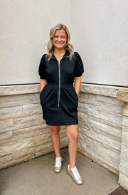 Running Errands Dress: Black