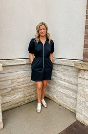 Running Errands Dress: Black