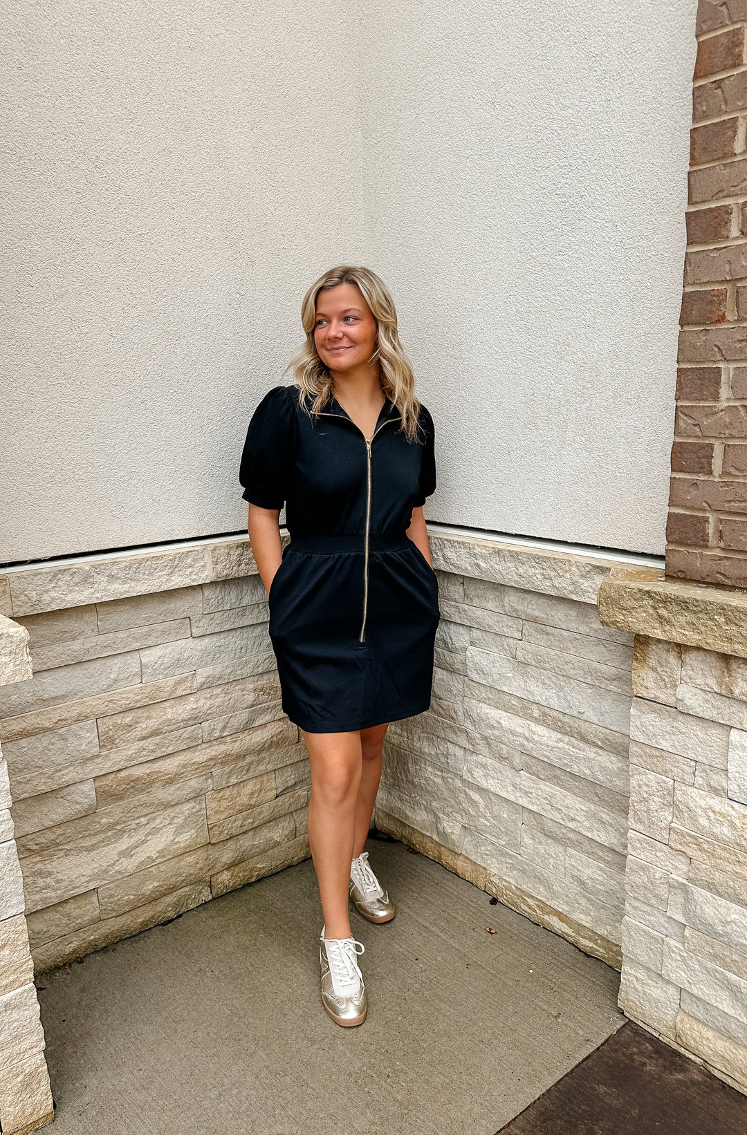Running Errands Dress: Black