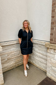 Running Errands Dress: Black