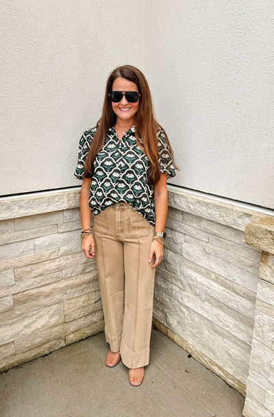 Here for Florals Top