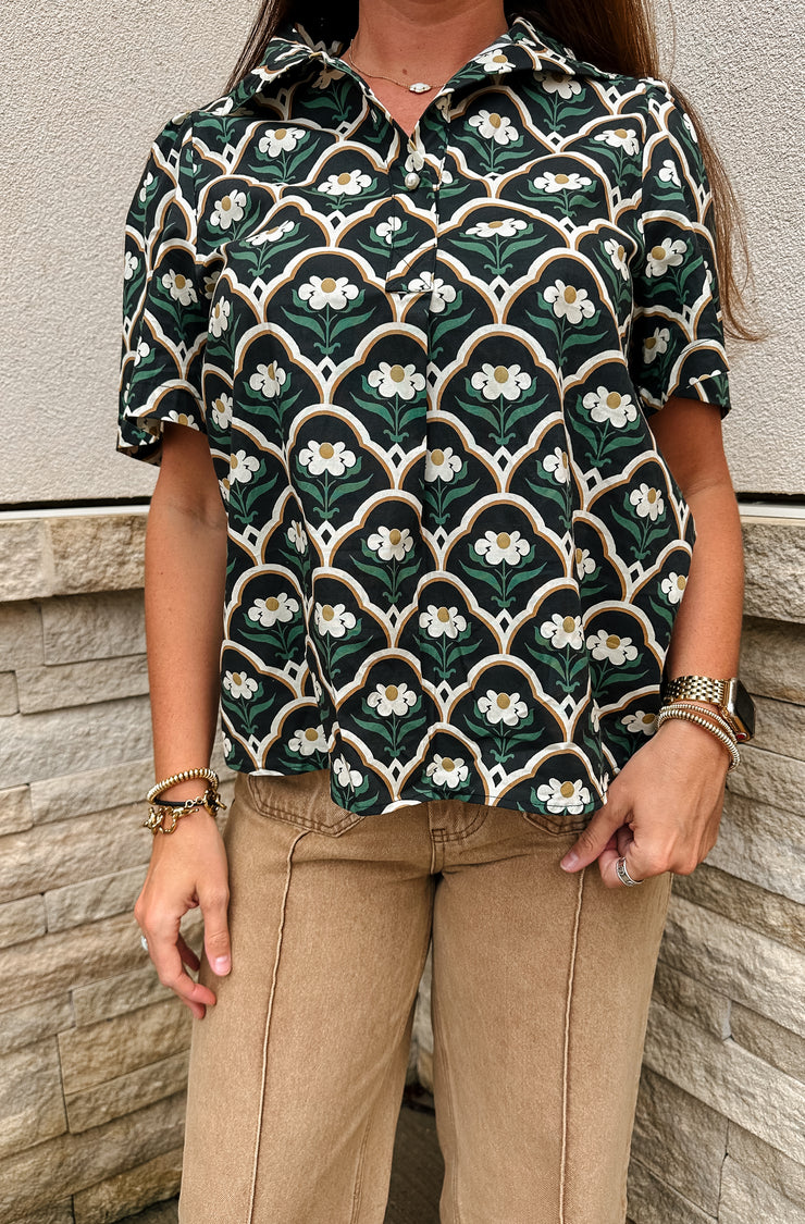 Here for Florals Top