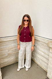 Leopard High Waist Pants