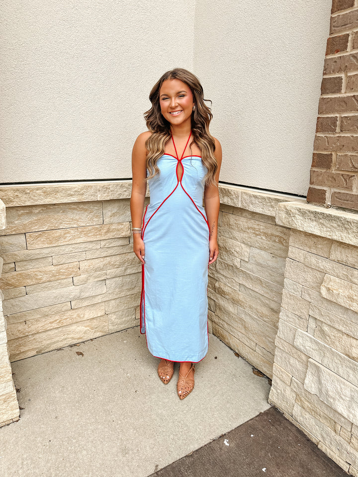 Baby Blue looks good on you Dress