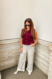 Leopard High Waist Pants