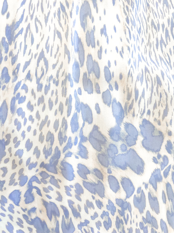 Thea Blue Leopard Maxi Dress