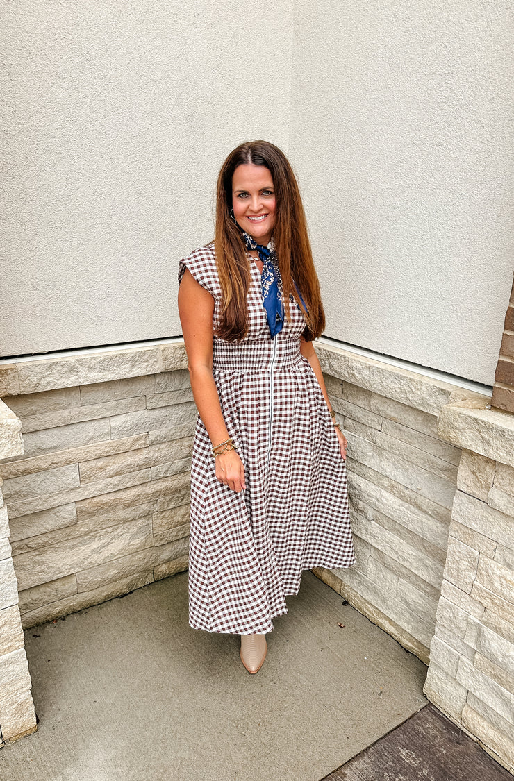 Give Thanks Gingham Dress