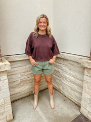 Your Favorite Knit Sweater Top: Brown