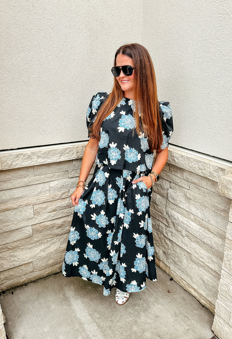 For the Love of Floral Skirt