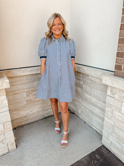 Stripe up the Band Dress