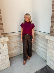 Leopard Pattern Pants