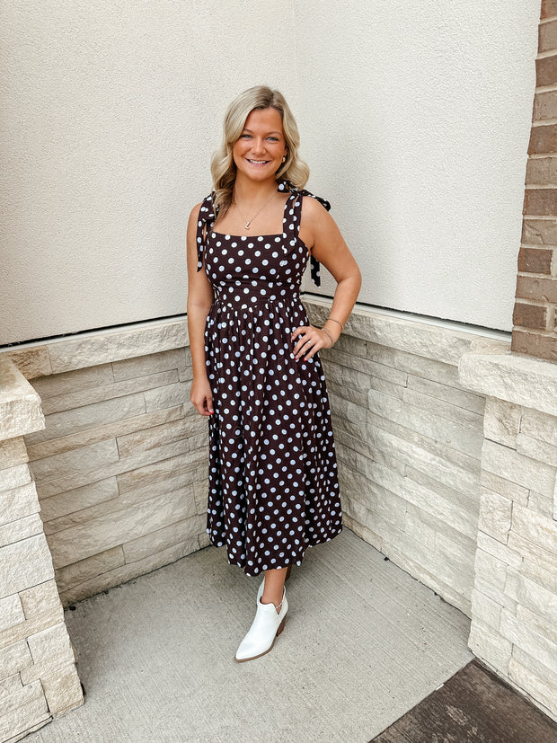 Polka Dot Midi Dress