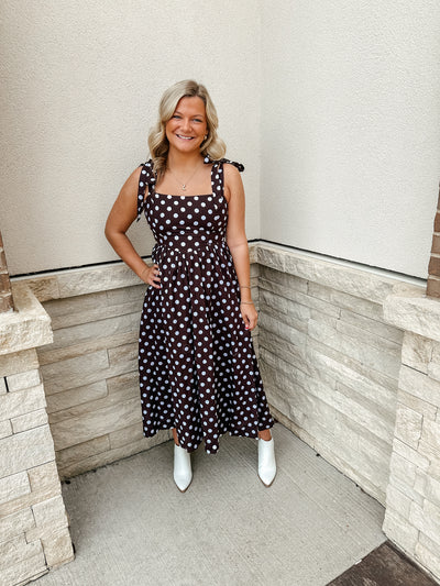 Polka Dot Midi Dress