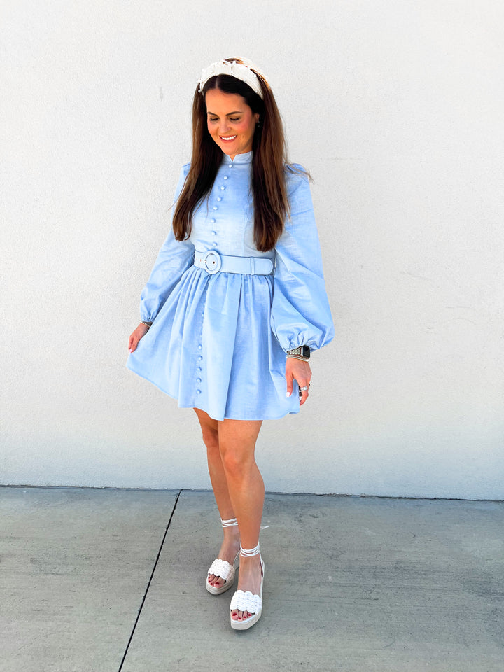 Baylin Baby Blue Mini Dress