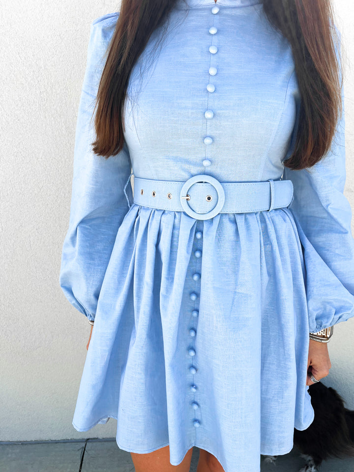 Baylin Baby Blue Mini Dress
