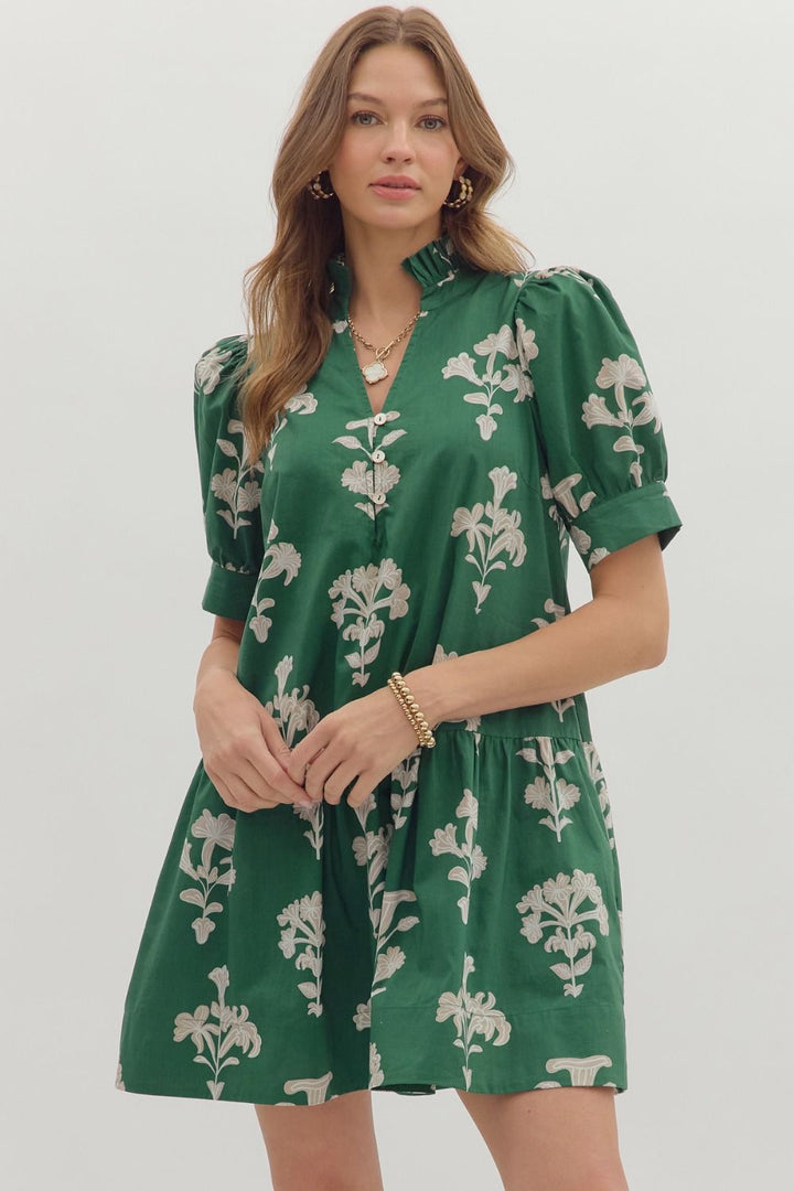Florals for Fall Dress: H Green