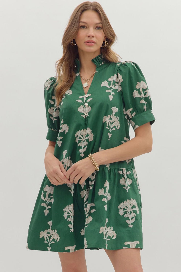 Florals for Fall Dress: H Green