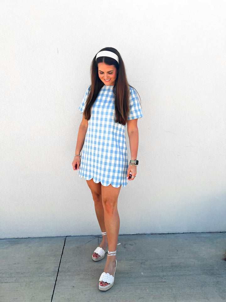 Maison Gingham Mini Dress