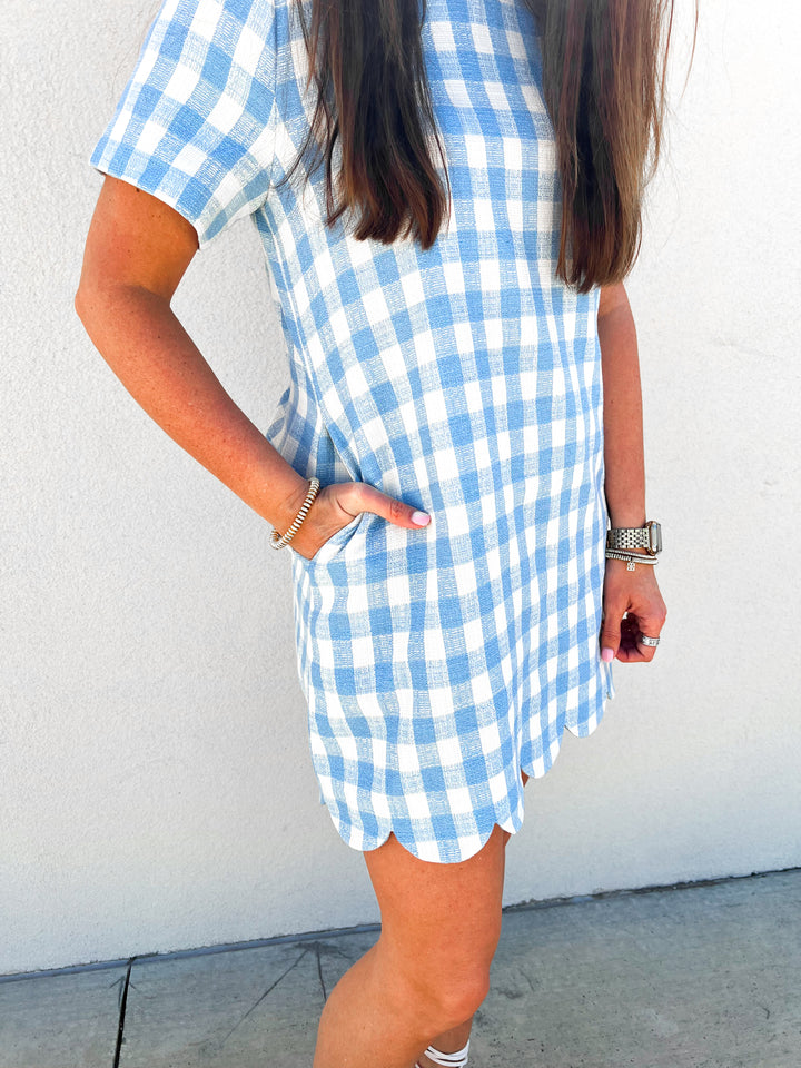 Maison Gingham Mini Dress